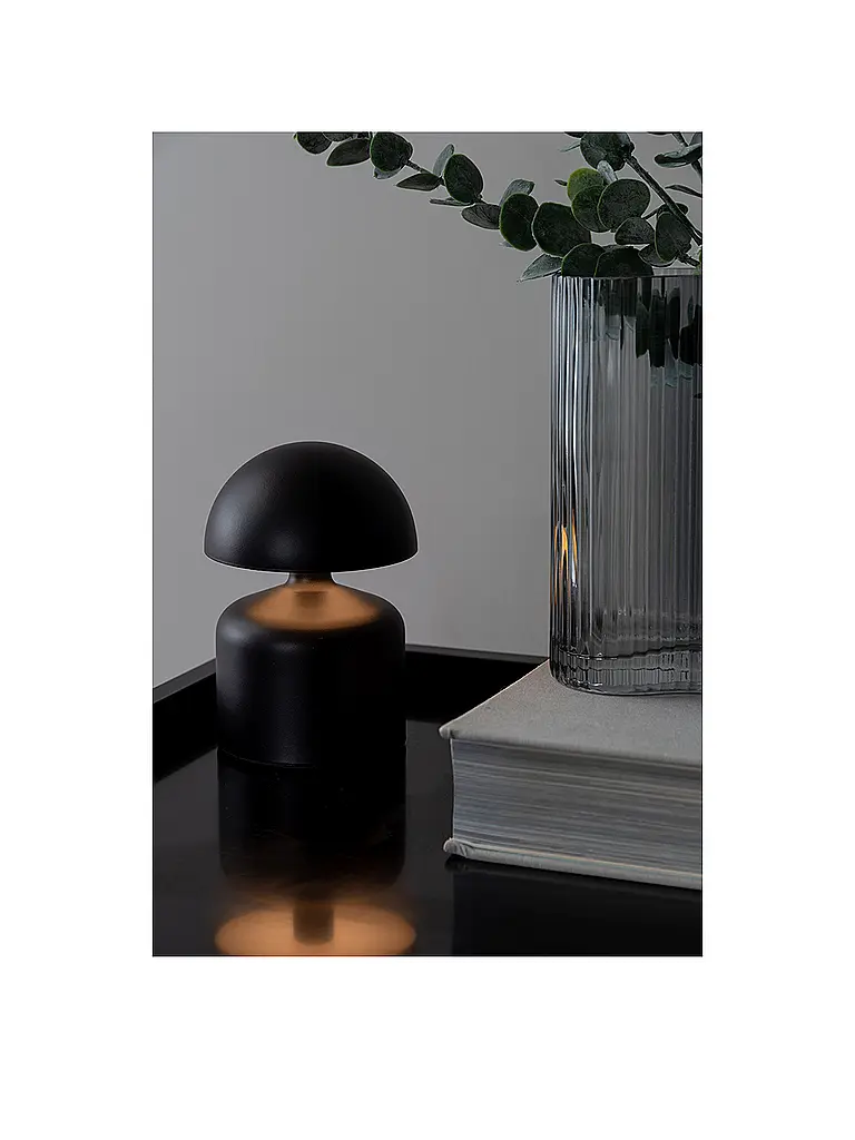 LEITMOTIV | Lampada da tavolo LED IMPETU Nera | Nero