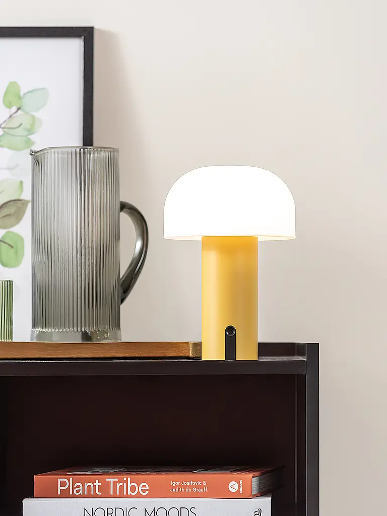 LEITMOTIV | Lampada da tavolo LED LUCA Giallo Ocra | Giallo