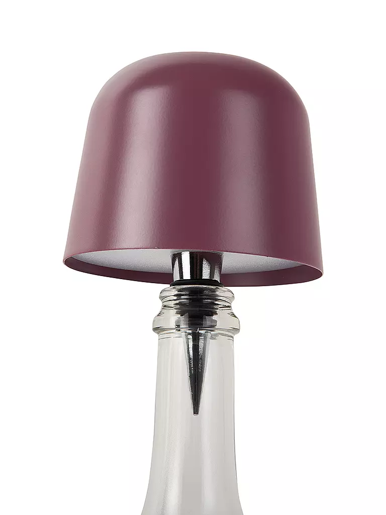 LEITMOTIV | LED Flaschenlampe CONE HAT Dark Mauve | Bacca