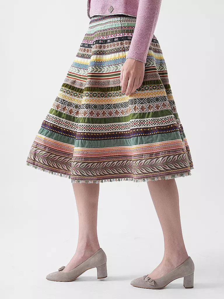 LENA HOSCHEK | Bänderrock SWING RIBBON | Verde