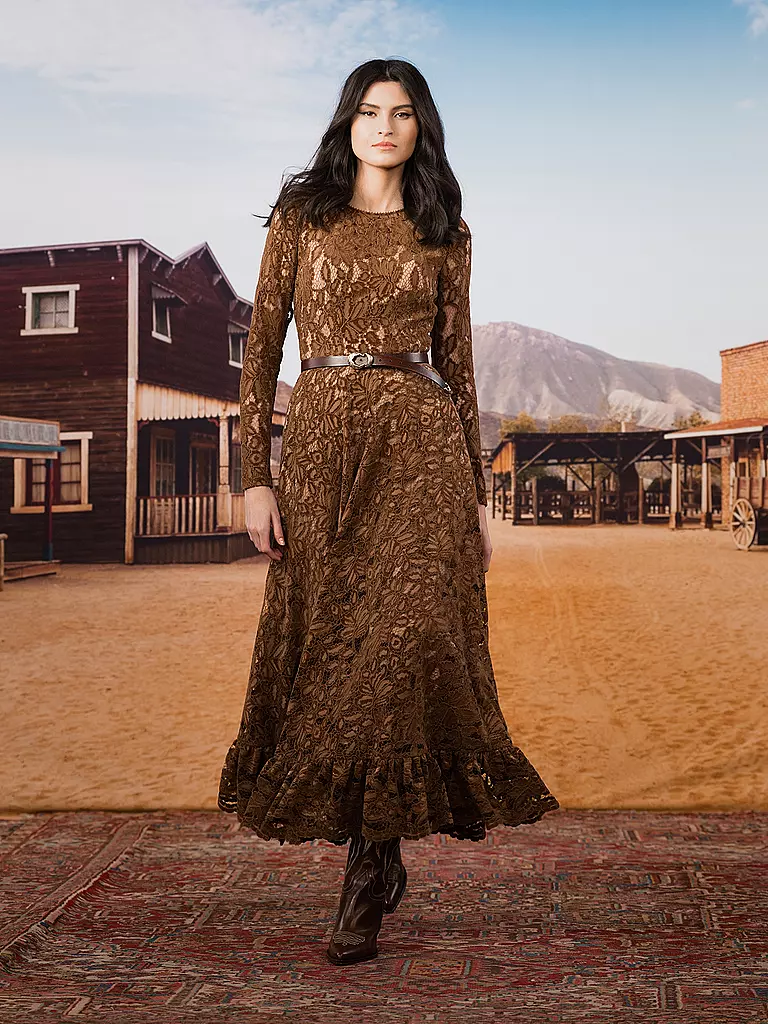 LENA HOSCHEK | Maxikleid MILEY | Marrone
