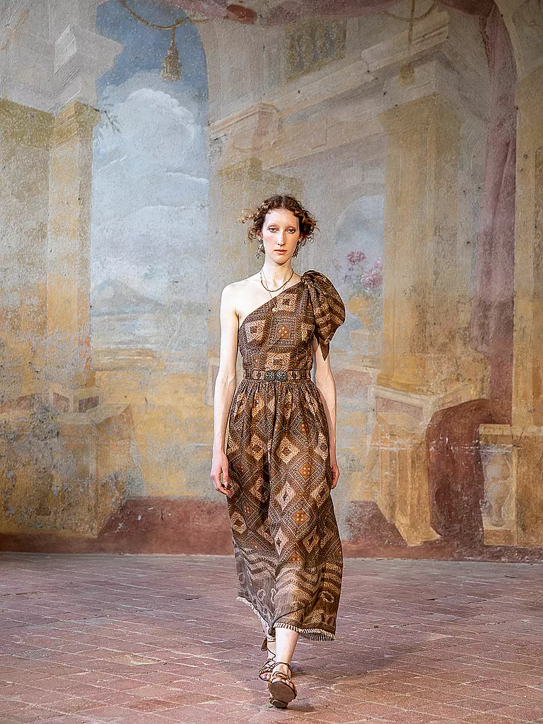 LENA HOSCHEK | Mididress ANTEA | Marrone