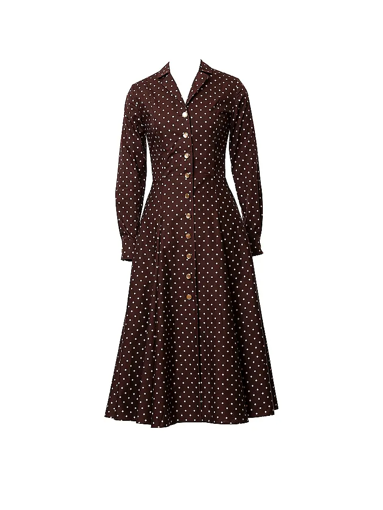 LENA HOSCHEK | Mididress BRIGITTE | Marrone