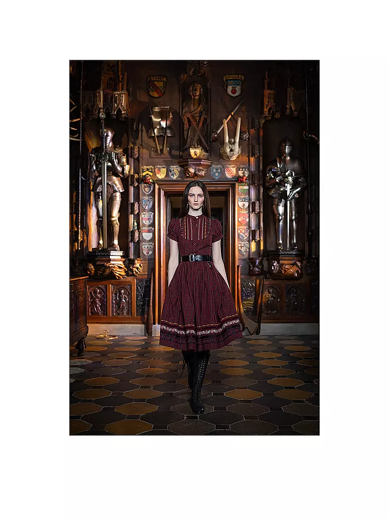 LENA HOSCHEK | Mididress GRETL | Rosso scuro