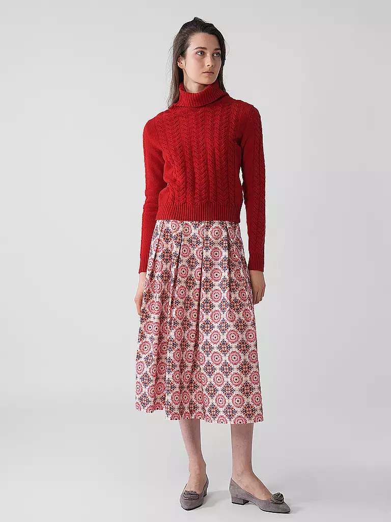 LENA HOSCHEK | Rollkragenpullover STANLEY | Rosso