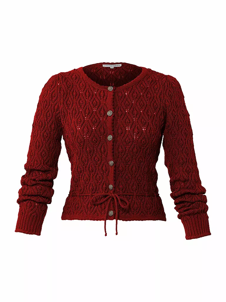 LENA HOSCHEK | Strickjacke RESI | Rosso scuro