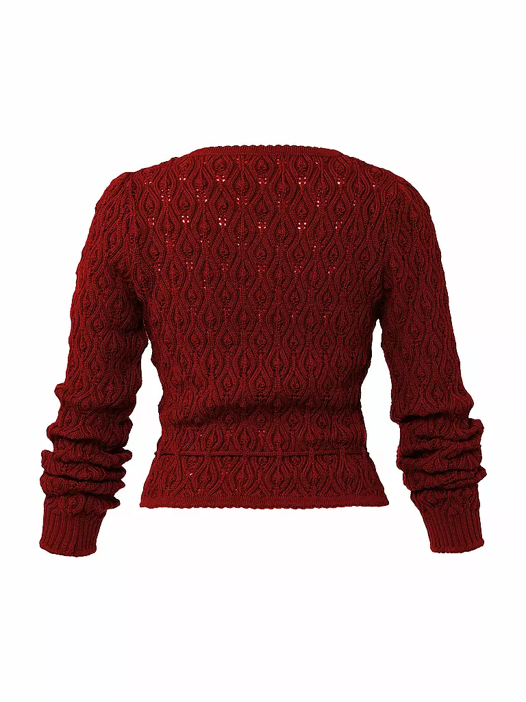 LENA HOSCHEK | Strickjacke RESI | Rosso scuro
