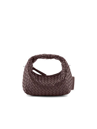 LES VISIONNAIRES | Borsa in pelle - Mini Bag GRETA MICRO WEAVE SILKY