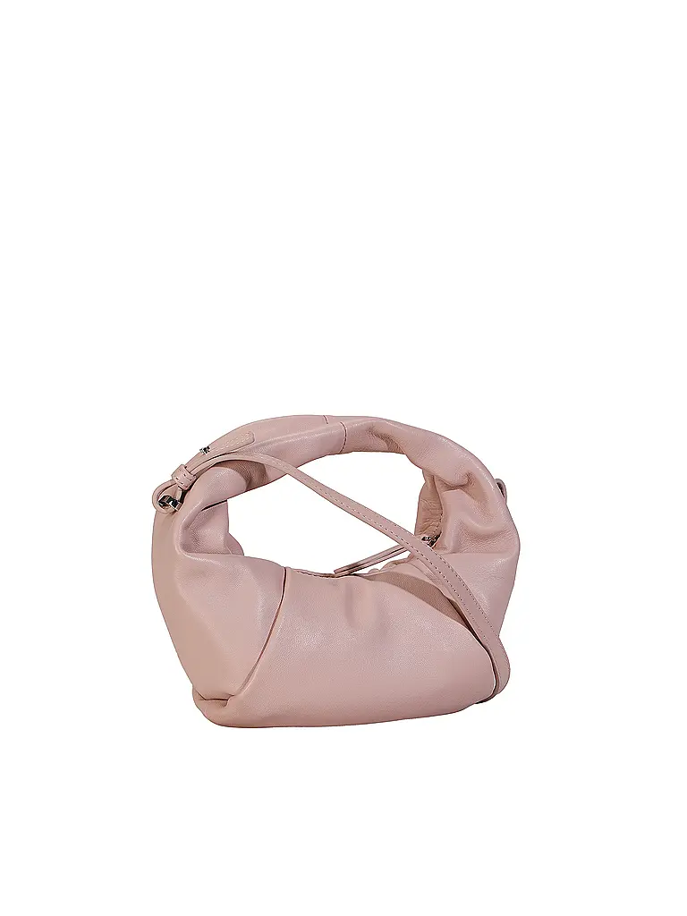 LES VISIONNAIRES | Borsa in pelle - Mini Bag GRETA MINI ESSENTIAL SILKY | Rosa