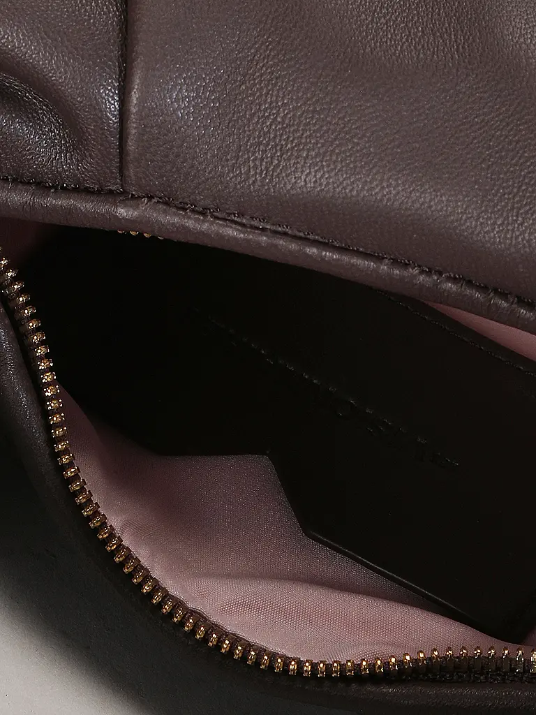 LES VISIONNAIRES | Borsa in pelle - Mini Bag GRETA MINI ESSENTIAL SILKY | Marrone