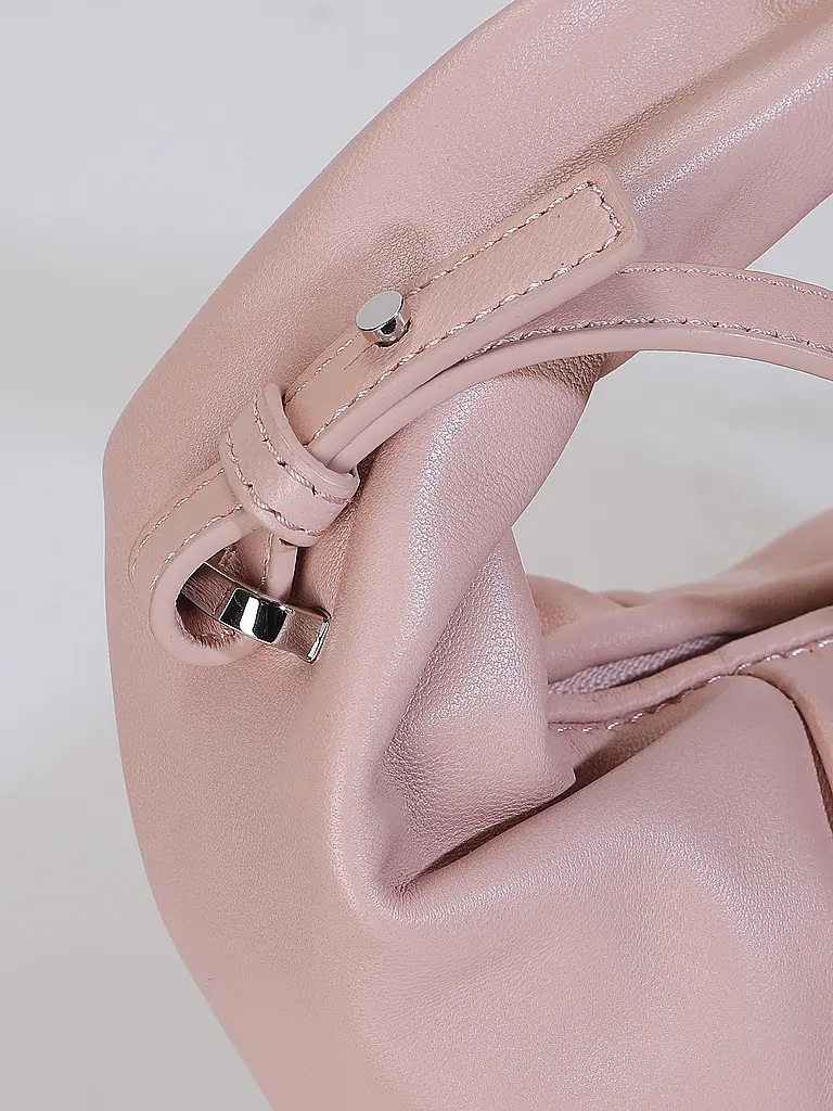 LES VISIONNAIRES | Borsa in pelle - Mini Bag GRETA MINI ESSENTIAL SILKY | Rosa