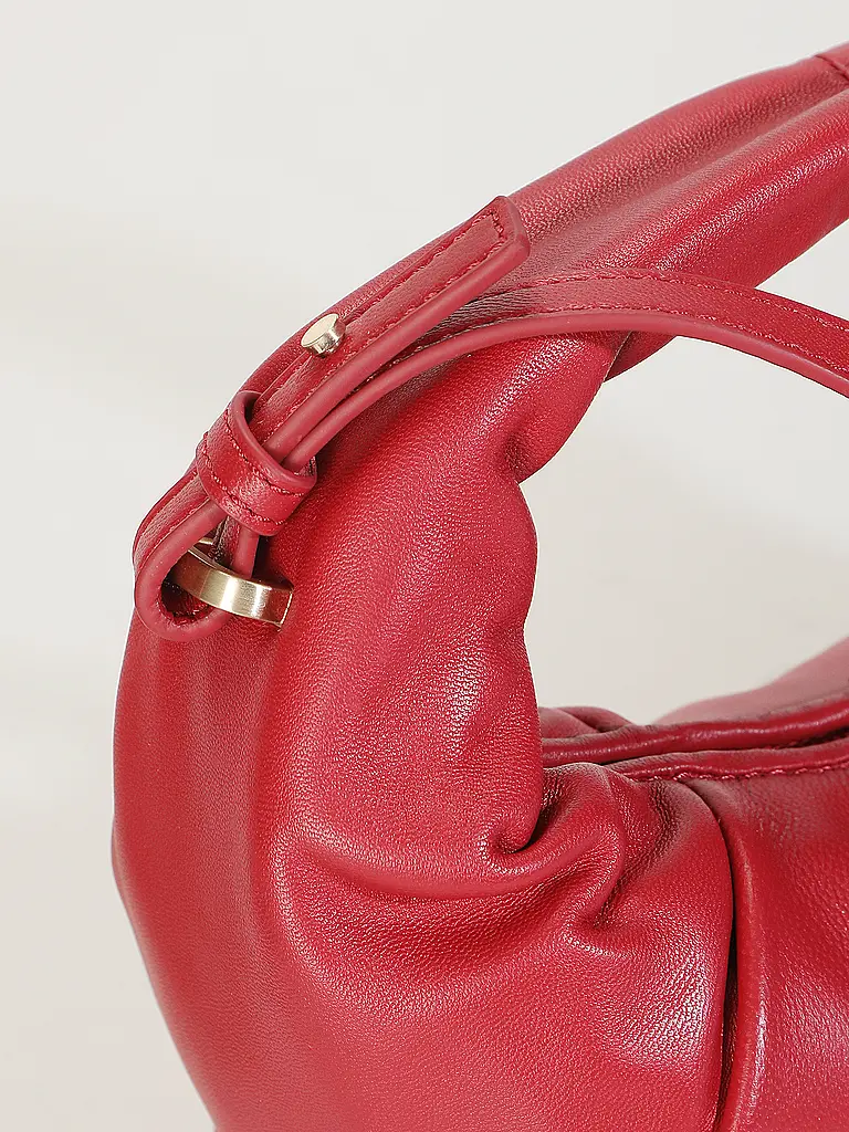 LES VISIONNAIRES | Borsa in pelle - Mini Bag GRETA MINI ESSENTIAL SILKY | Rosso