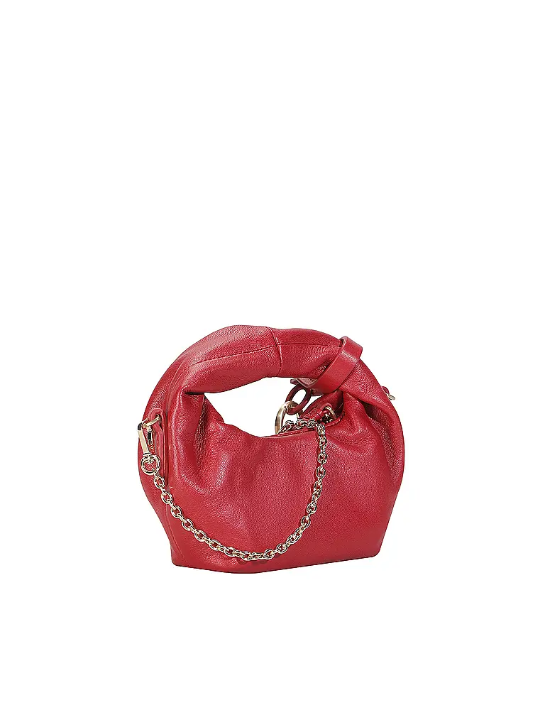 LES VISIONNAIRES | Borsa in pelle - Mini Bag GRETA NANO SILKY | Rosso