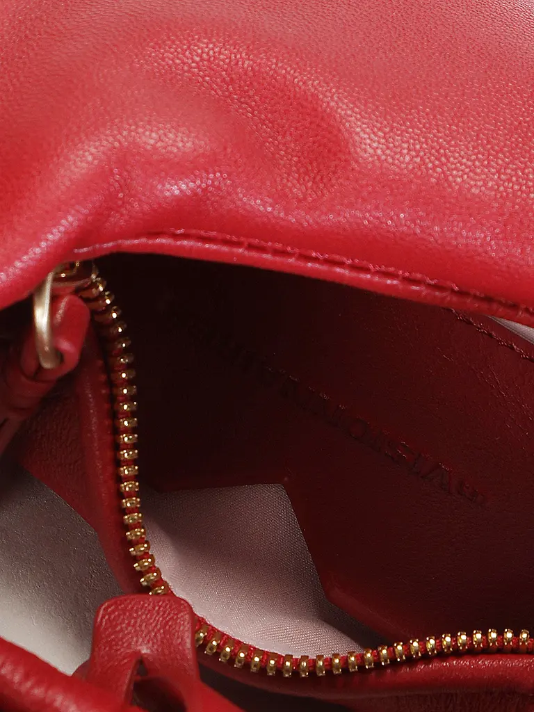 LES VISIONNAIRES | Borsa in pelle - Mini Bag GRETA NANO SILKY | Rosso