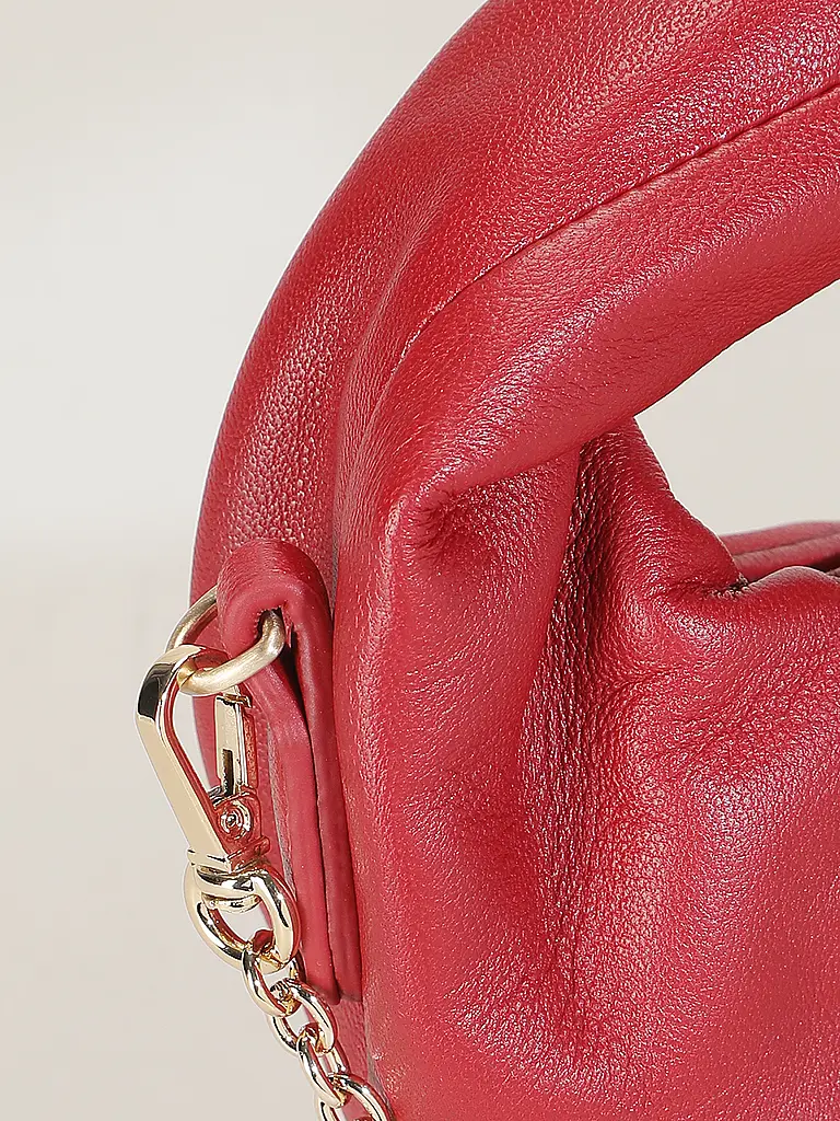LES VISIONNAIRES | Borsa in pelle - Mini Bag GRETA NANO SILKY | Rosso