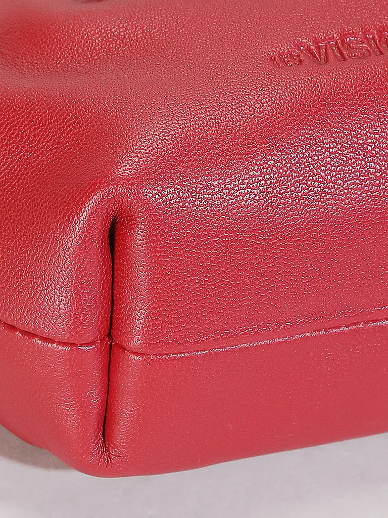 LES VISIONNAIRES | Borsa in pelle - Mini Bag GRETA NANO SILKY | Rosso