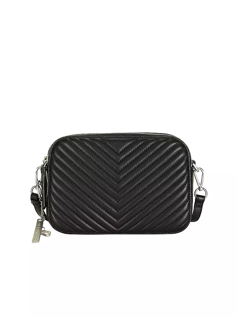 LES VISIONNAIRES | Borsa in pelle - Mini Bag LOLA QUILTING | Nero