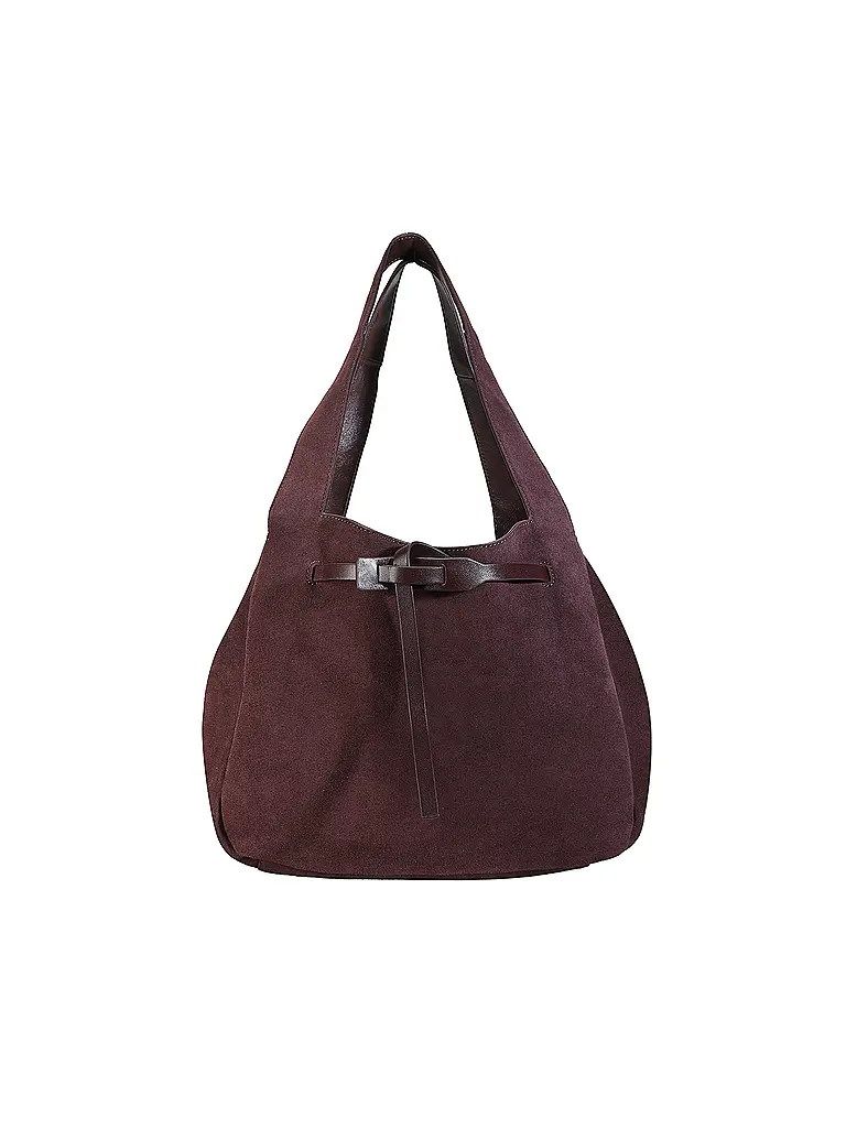 LES VISIONNAIRES | Borsa in pelle - Shopper GABRIELLA | Rosso scuro