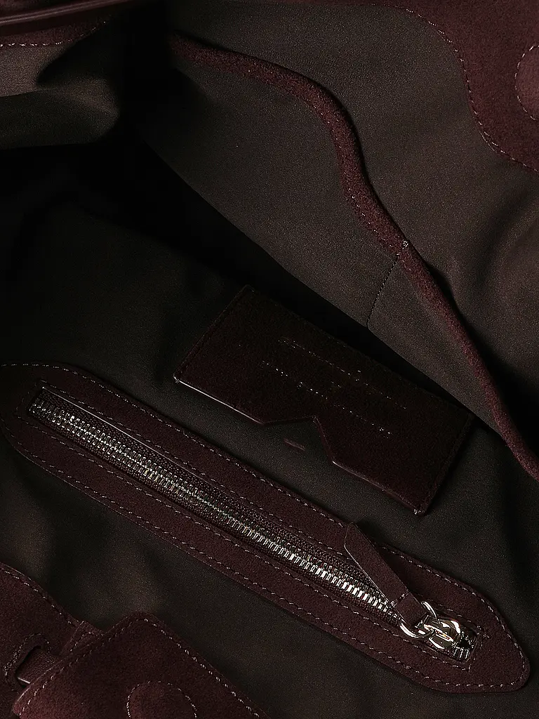 LES VISIONNAIRES | Borsa in pelle - Shopper GABRIELLA | Rosso scuro