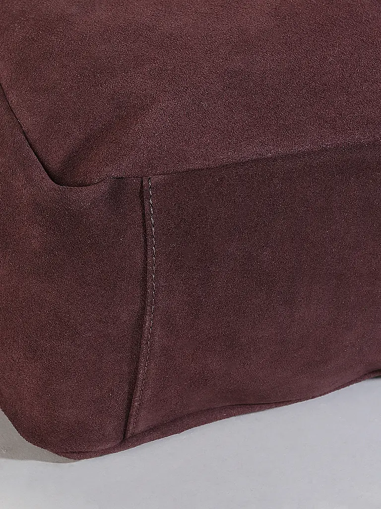 LES VISIONNAIRES | Borsa in pelle - Shopper GABRIELLA | Rosso scuro