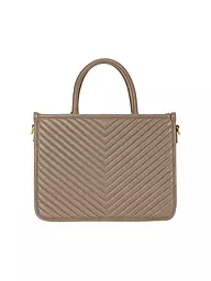 LES VISIONNAIRES | Ledertasche - Tot Bag LENA QUILTING | Cammello