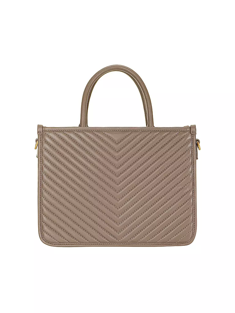 LES VISIONNAIRES | Borsa in pelle - Tot Bag LENA QUILTING | Cammello