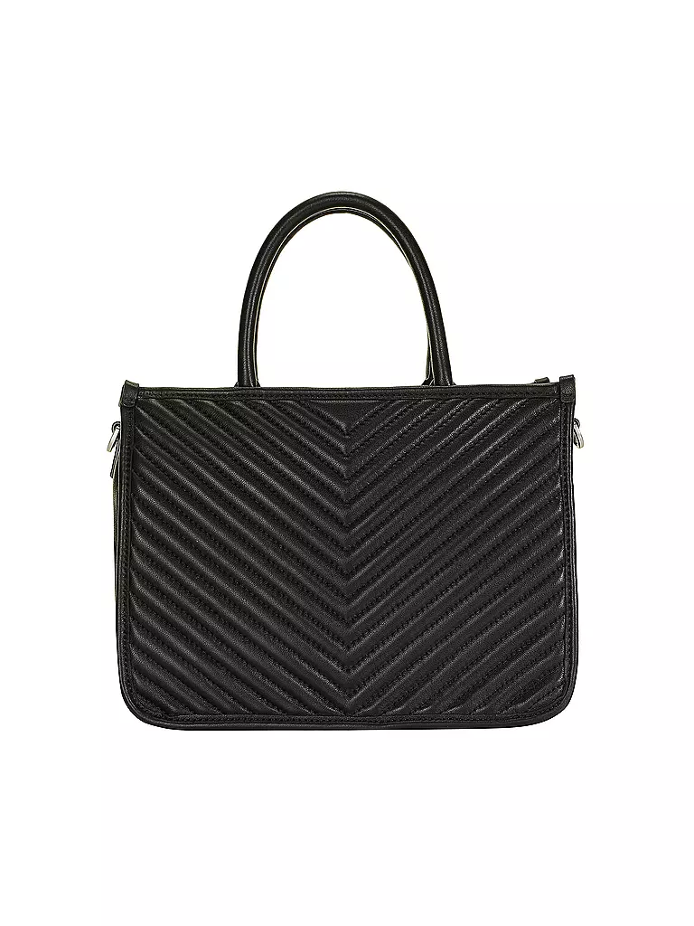 LES VISIONNAIRES | Borsa in pelle - Tot Bag LENA QUILTING | Nero