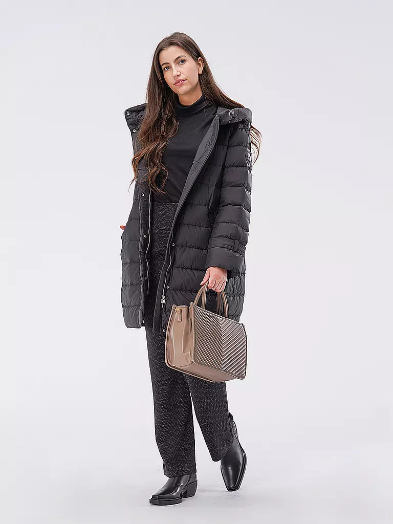 LES VISIONNAIRES | Borsa in pelle - Tot Bag LENA QUILTING | Cammello