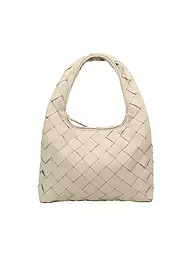 LES VISIONNAIRES | Ledertasche - Hobo JADE WEAVE | Bianco