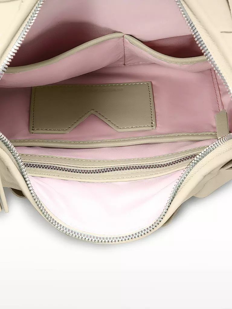 LES VISIONNAIRES | Ledertasche - Hobo JADE WEAVE | Bianco