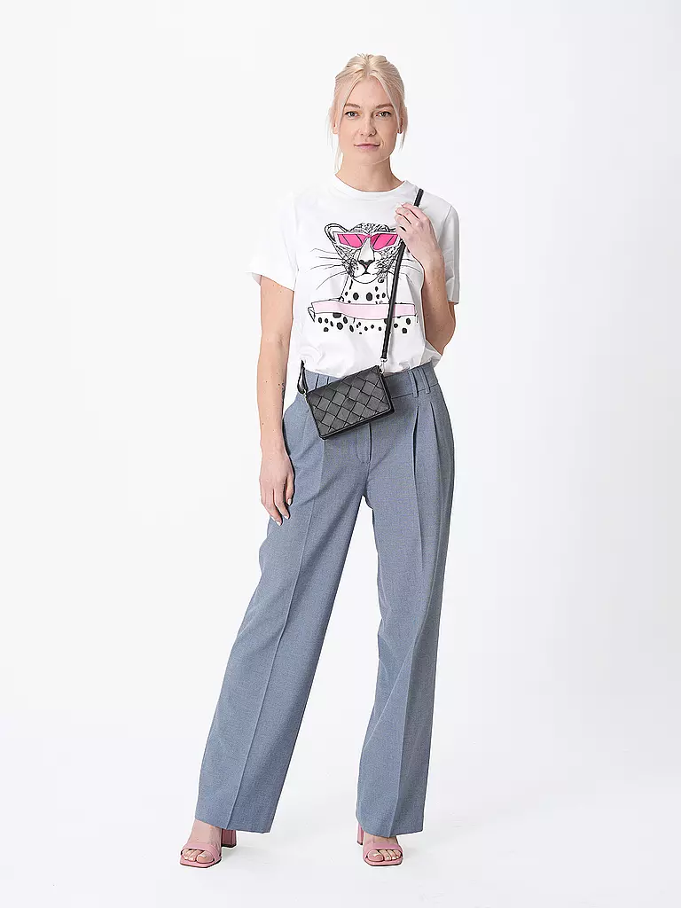 LES VISIONNAIRES | Ledertasche - Mini Bag BRIT WEAVE | Nero