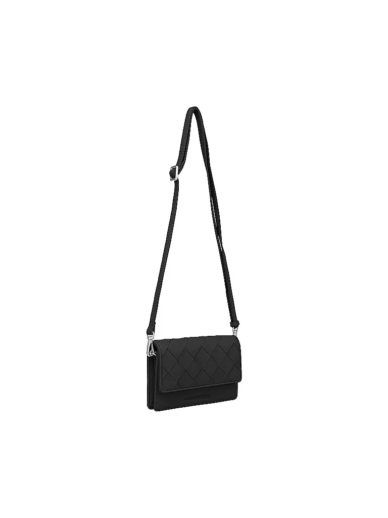 LES VISIONNAIRES | Ledertasche - Mini Bag BRIT WEAVE | Nero