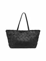 LES VISIONNAIRES | Ledertasche - Shopper ODILE WEAVE | Nero