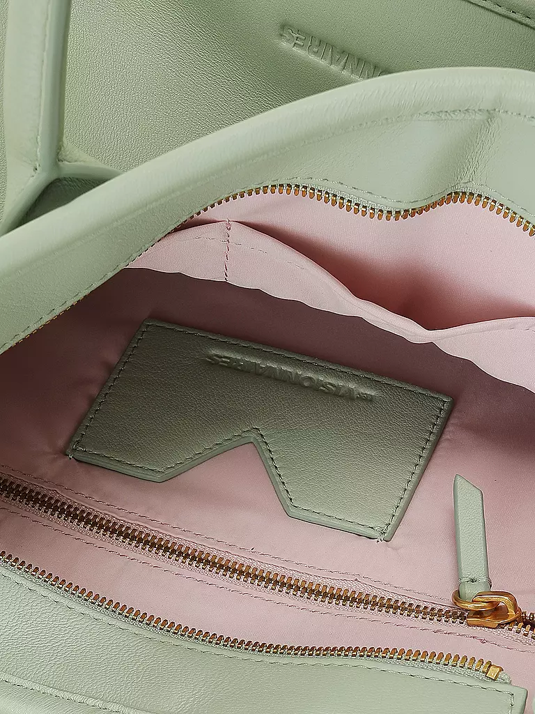 LES VISIONNAIRES | Ledertasche - Tote Bag LENA SILKY Medium | Menta