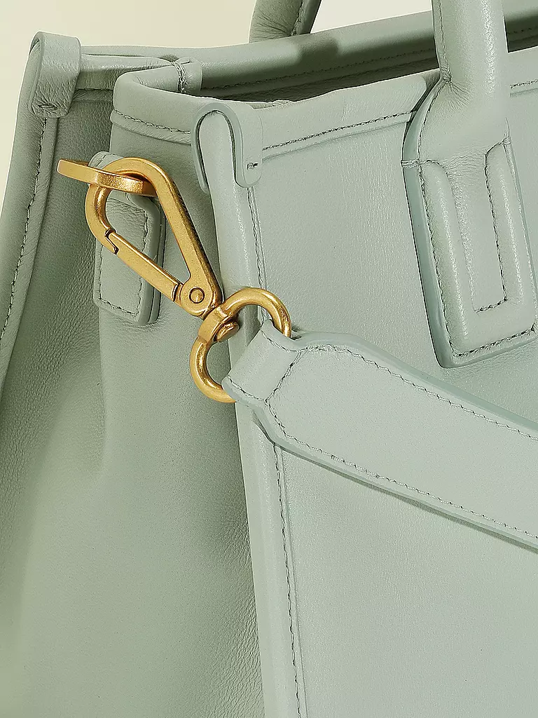 LES VISIONNAIRES | Ledertasche - Tote Bag LENA SILKY Medium | Menta