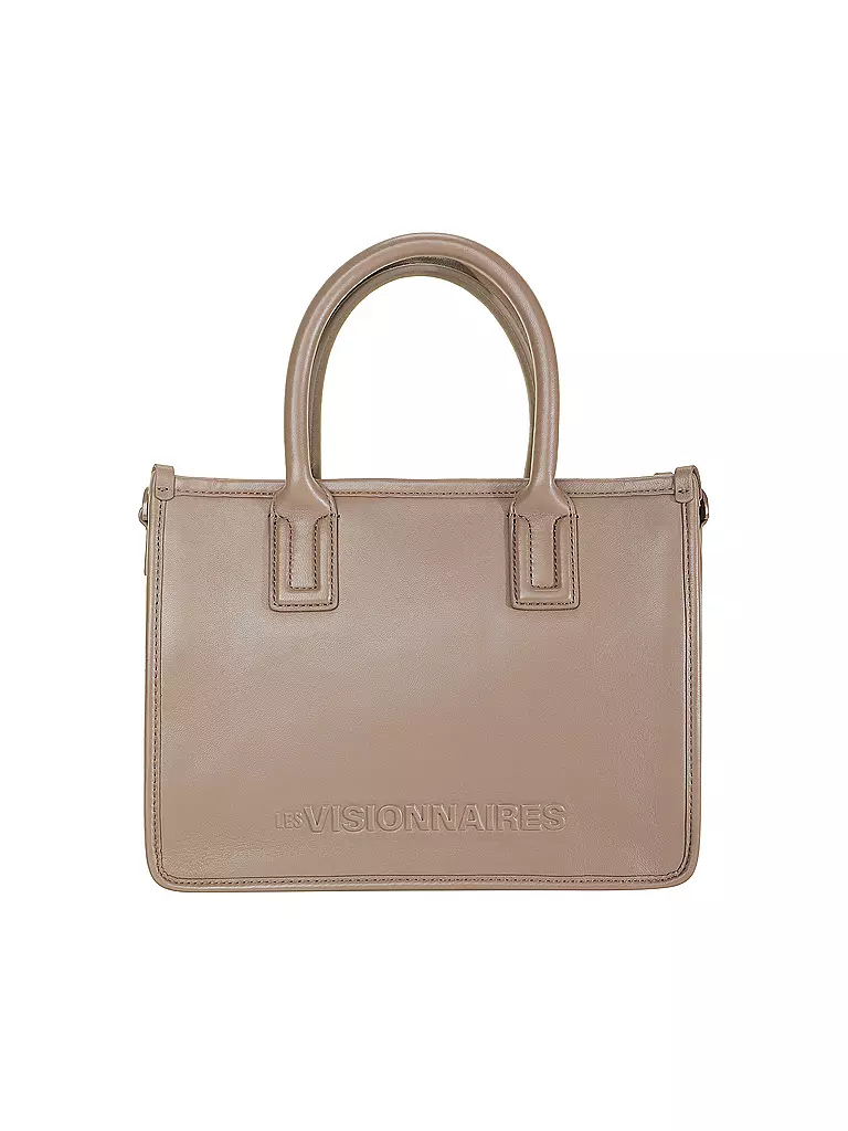 LES VISIONNAIRES | Ledertasche - Tote Bag LENA SILKY | Cammello