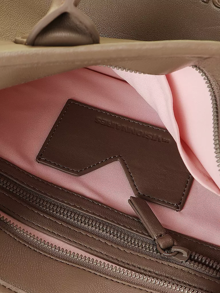 LES VISIONNAIRES | Ledertasche - Tote Bag LENA SILKY | Cammello