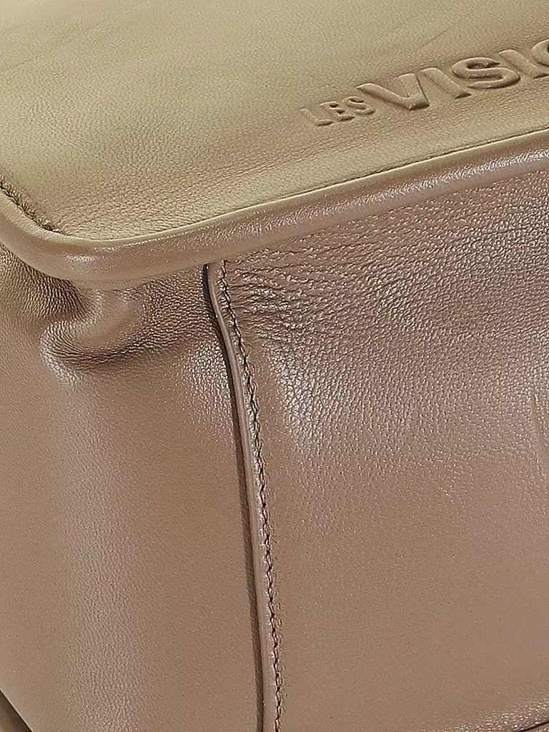 LES VISIONNAIRES | Ledertasche - Tote Bag LENA SILKY | Cammello