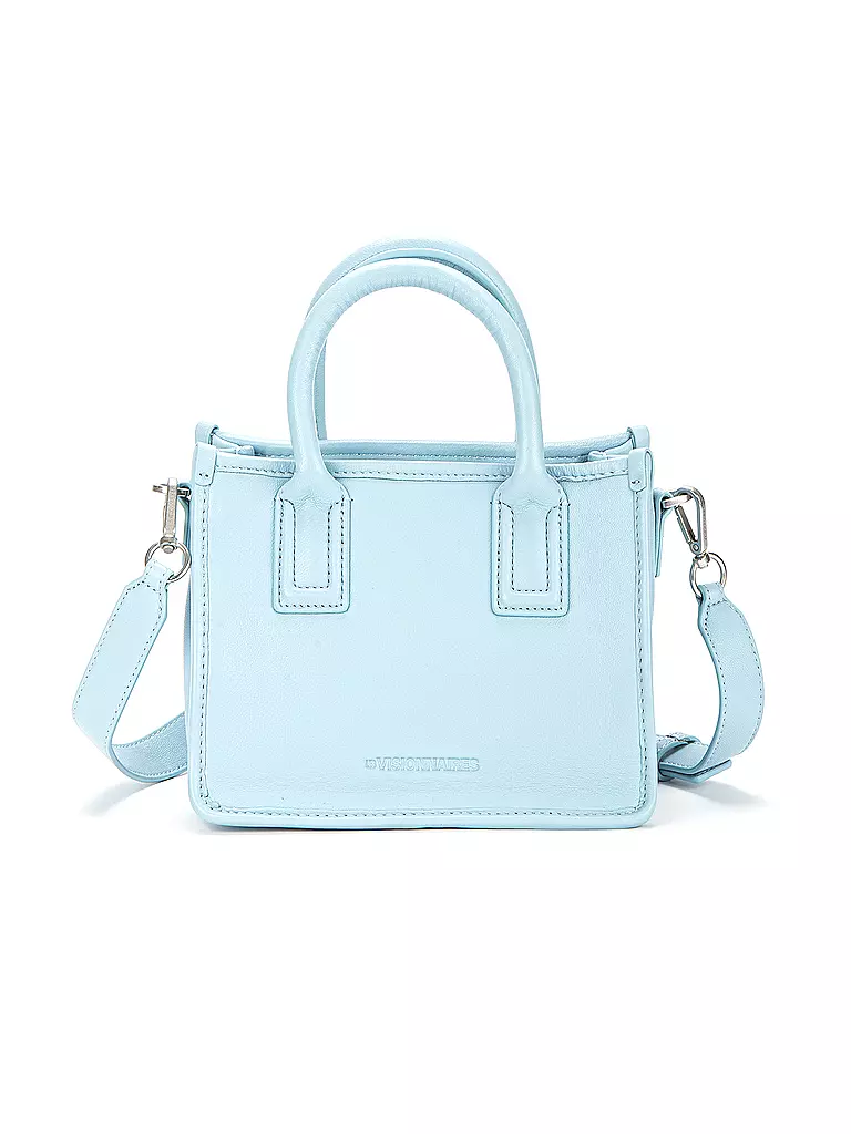 LES VISIONNAIRES | Ledertasche - Tote Bag LENI SILKY Small | Blu chiaro