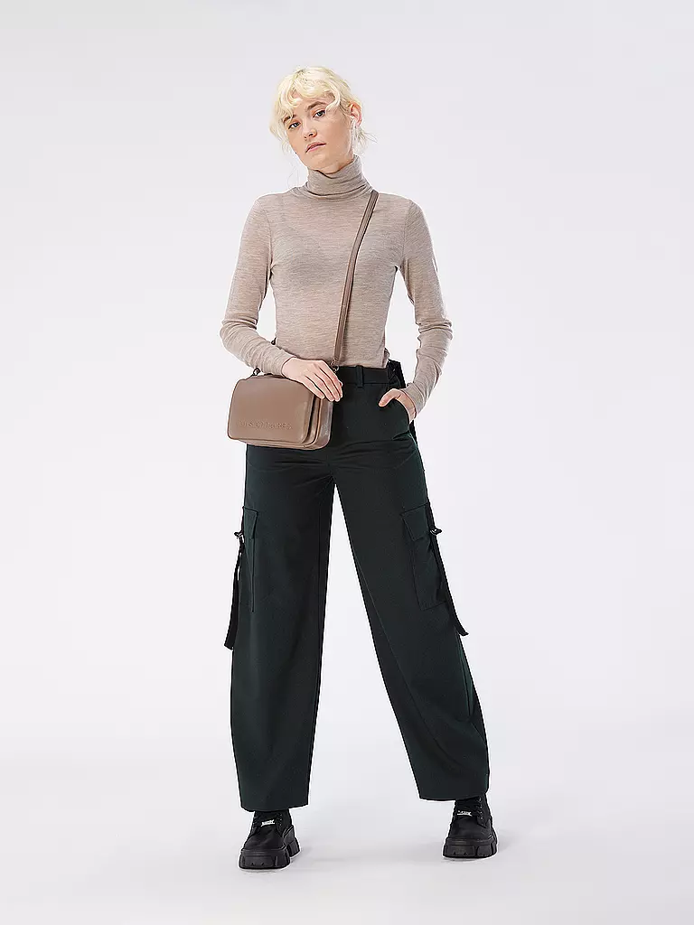 LES VISIONNAIRES | Ledertasche - Umhängetasche EMILY SILKY  | Cammello