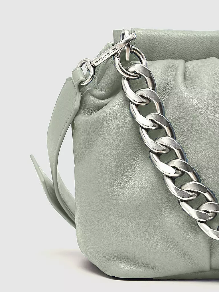 LES VISIONNAIRES | Ledertasche - Umhängetasche LUCY | Verde chiaro