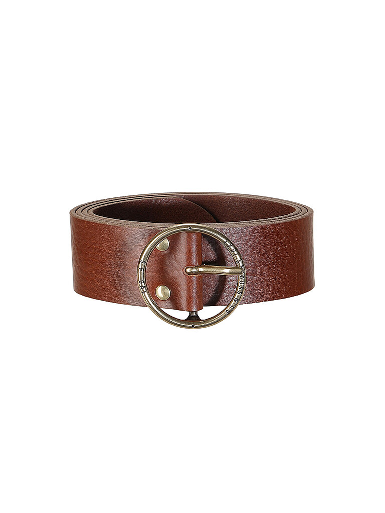Cintura in pelle ATHENA CAVIAR TRICOT marrone 100