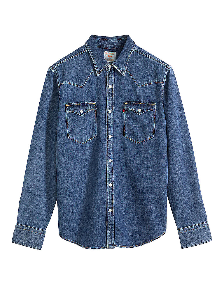 Levis Camicia di jeans blu XXL