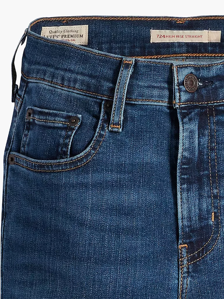 LEVI'S® | Jeans a vita alta Straight Fit 724 | Blu scuro