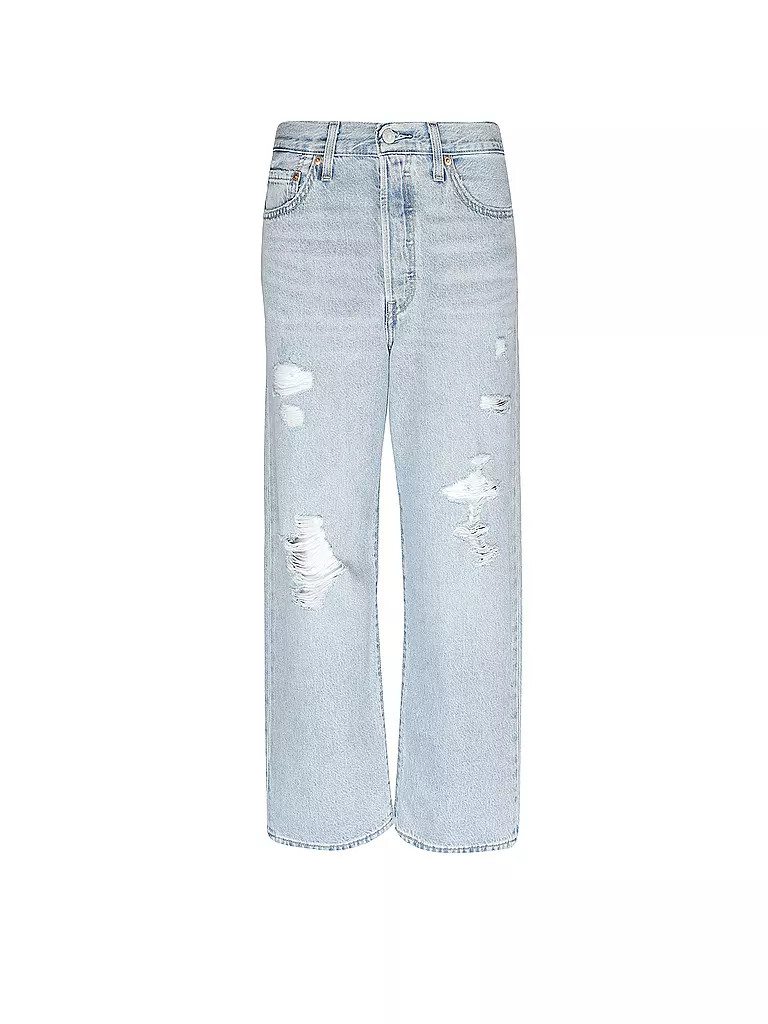 LEVI'S® | Jeans a vita alta Straight Fit 7/8 RIBCAGE STRAIGHT | Blu chiaro