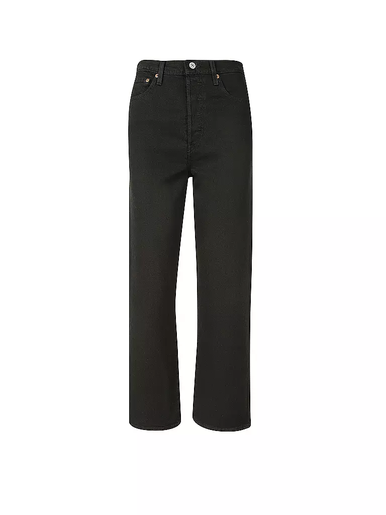 LEVI'S® | Jeans Straight Fit " Ribcage " 7/8 | Nero