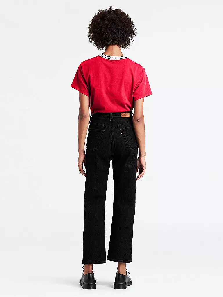 LEVI'S® | Jeans Straight Fit " Ribcage " 7/8 | Nero