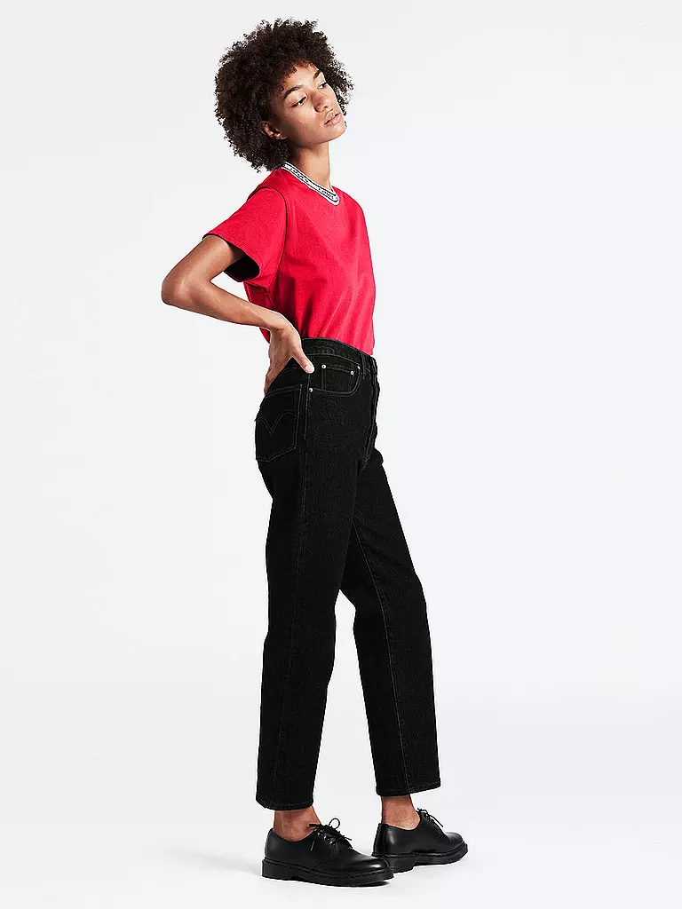 LEVI'S® | Jeans Straight Fit " Ribcage " 7/8 | Nero
