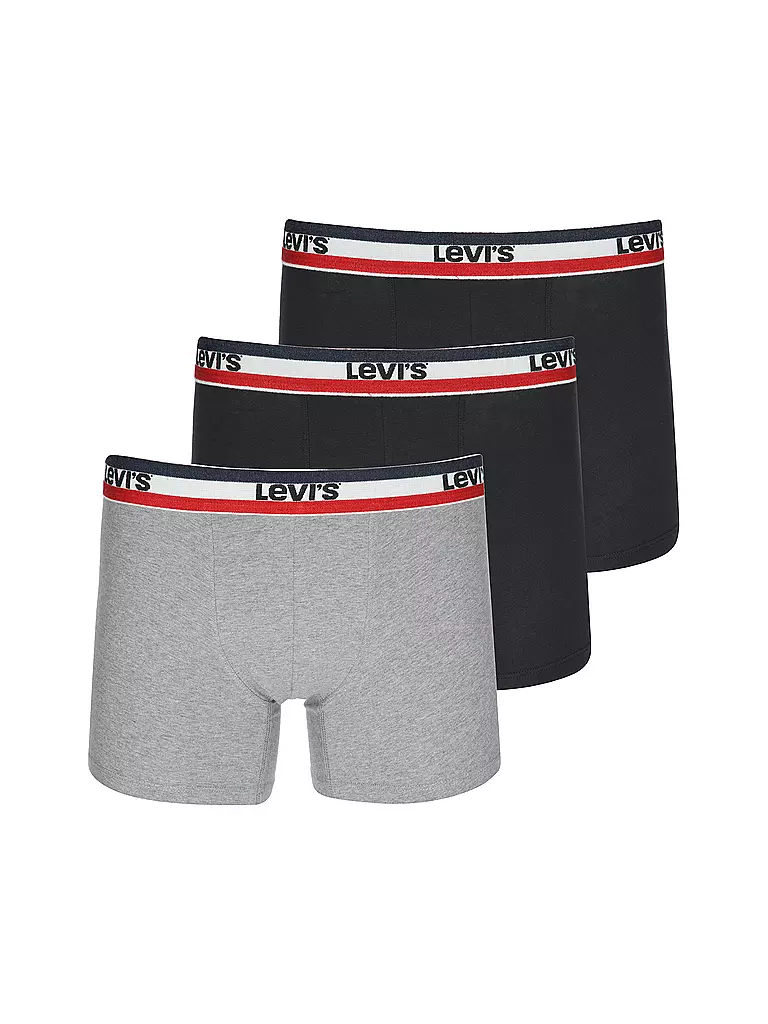 LEVI'S® | Pantaloni, confezione da 3, nero/grigio mélange | Nero