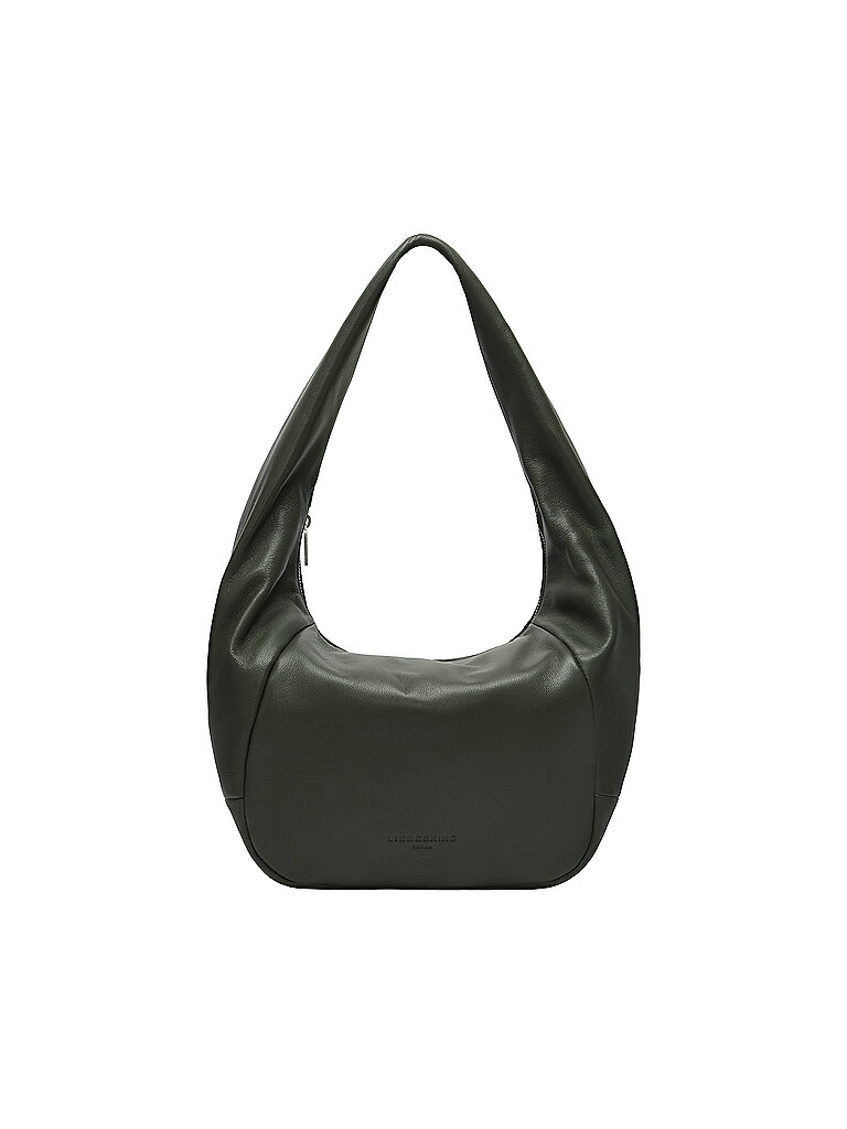 Borsa in pelle - Hobo Bag FARRAH Medium verde scuro